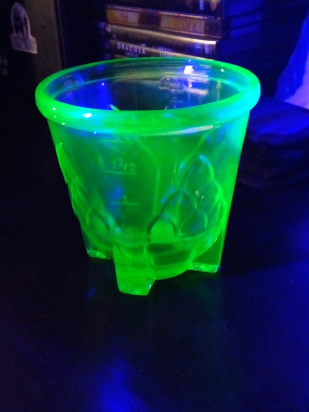 Uranium Glass Measuring Cup